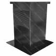 Roof vent cap type 6. Ventilation system sheet metal cover.