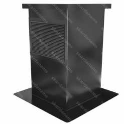 Roof vent cap type 6. Ventilation system sheet metal cover.