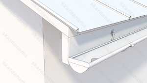 Gutters should be placed into the hangers with the maximum precision.